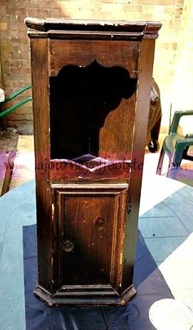 little corner cupboard, upcycle, painting, furniture, home decor, 