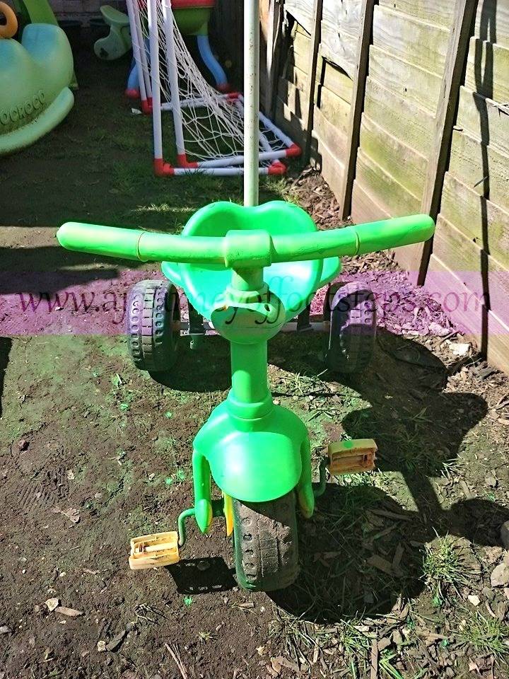 trike for Boo, Painting, Upcycling, Riding, children's toys 